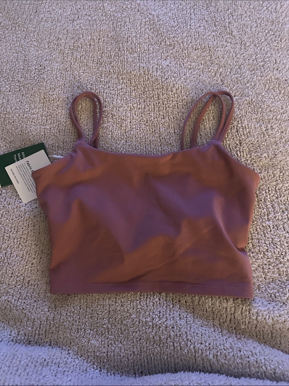 HALARA Mauve Double-Spaghetti sculpting bra. NWT. Small, no pads.